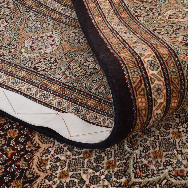 Tapis persan - Tabriz - Royal - 250 x 202 cm - marron foncé