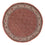 Tapis persan - Bidjar ronde  - 155 x 155 cm - rouge clair