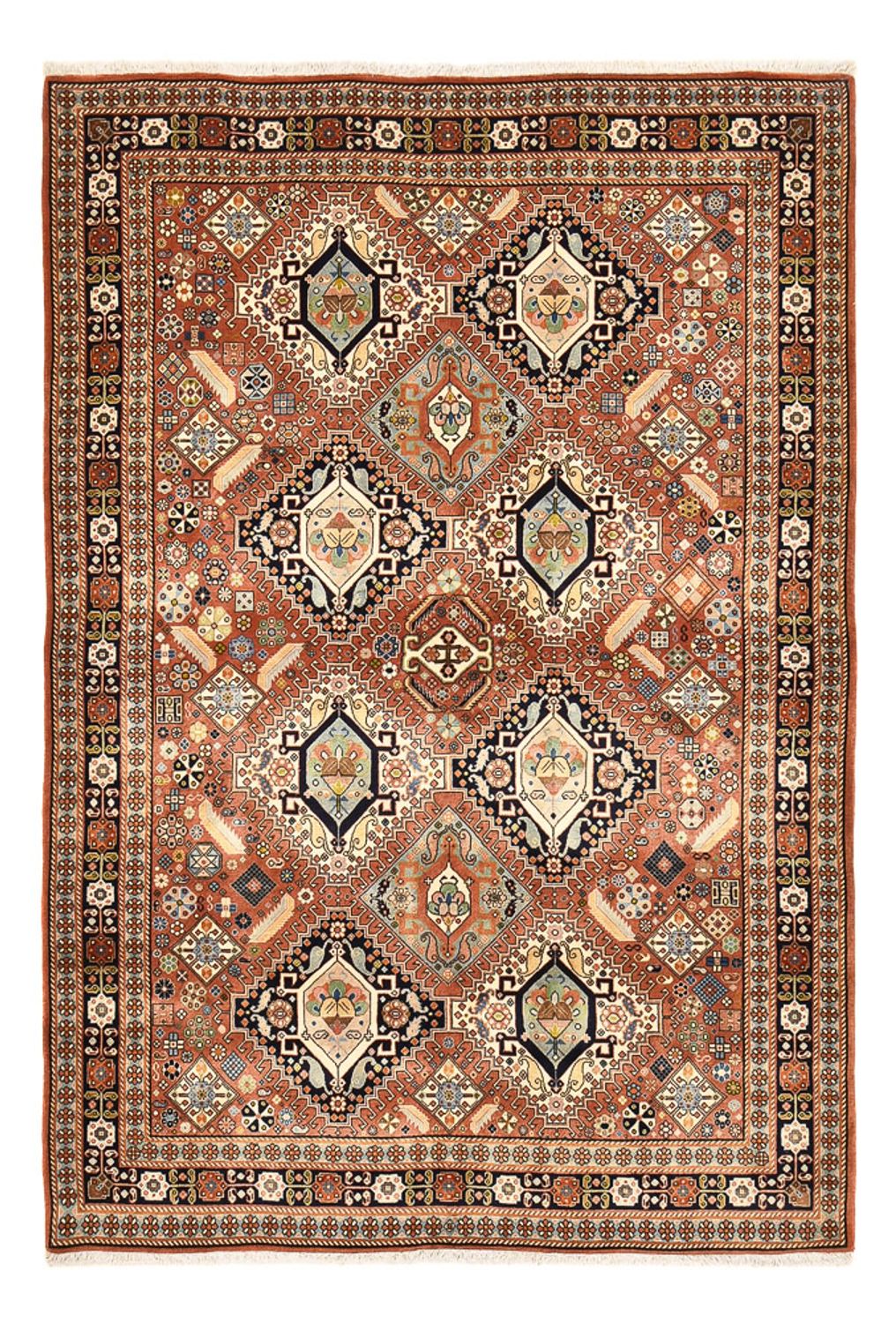 Tapis Gabbeh - Persan Kashkuli - 290 x 176 cm - beige foncé