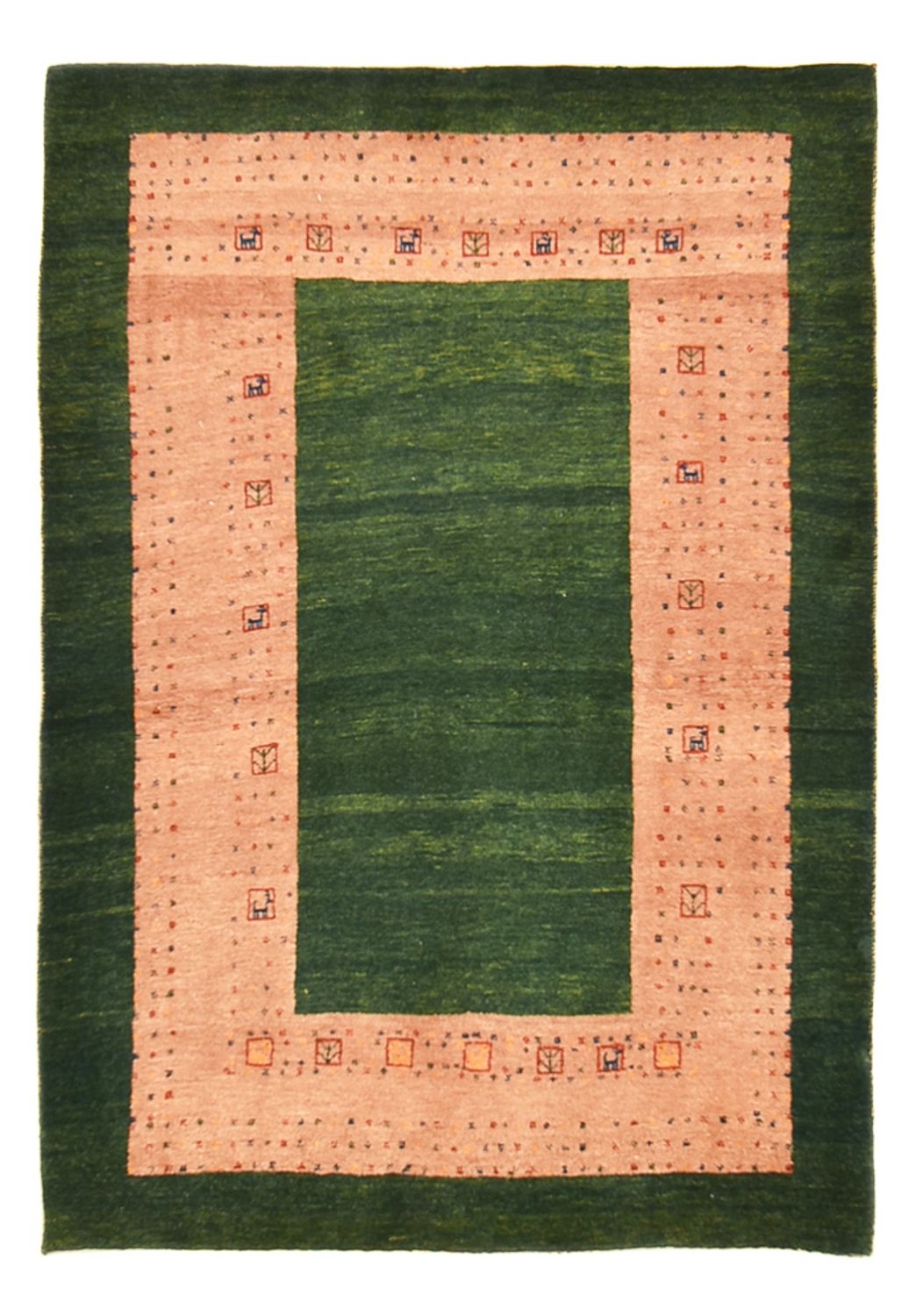 Tapis Gabbeh - Loribaft Persan - 150 x 108 cm - multicolore