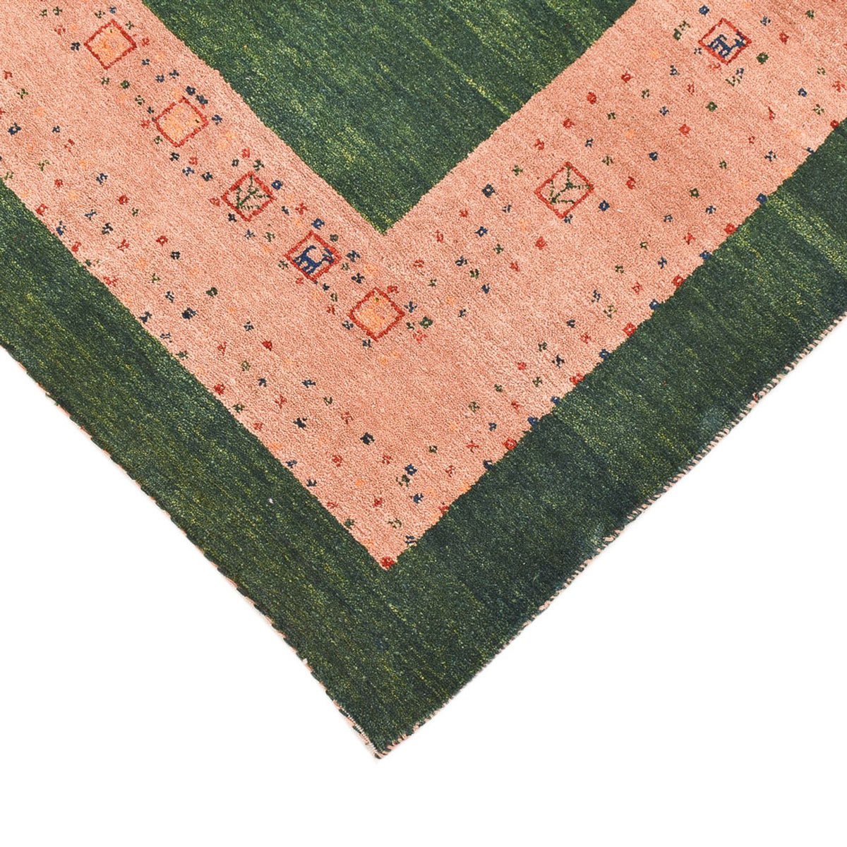 Tapis Gabbeh - Loribaft Persan - 150 x 108 cm - multicolore