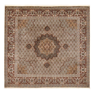 Tapis persan - Tabriz - Royal carré  - 252 x 247 cm - marron