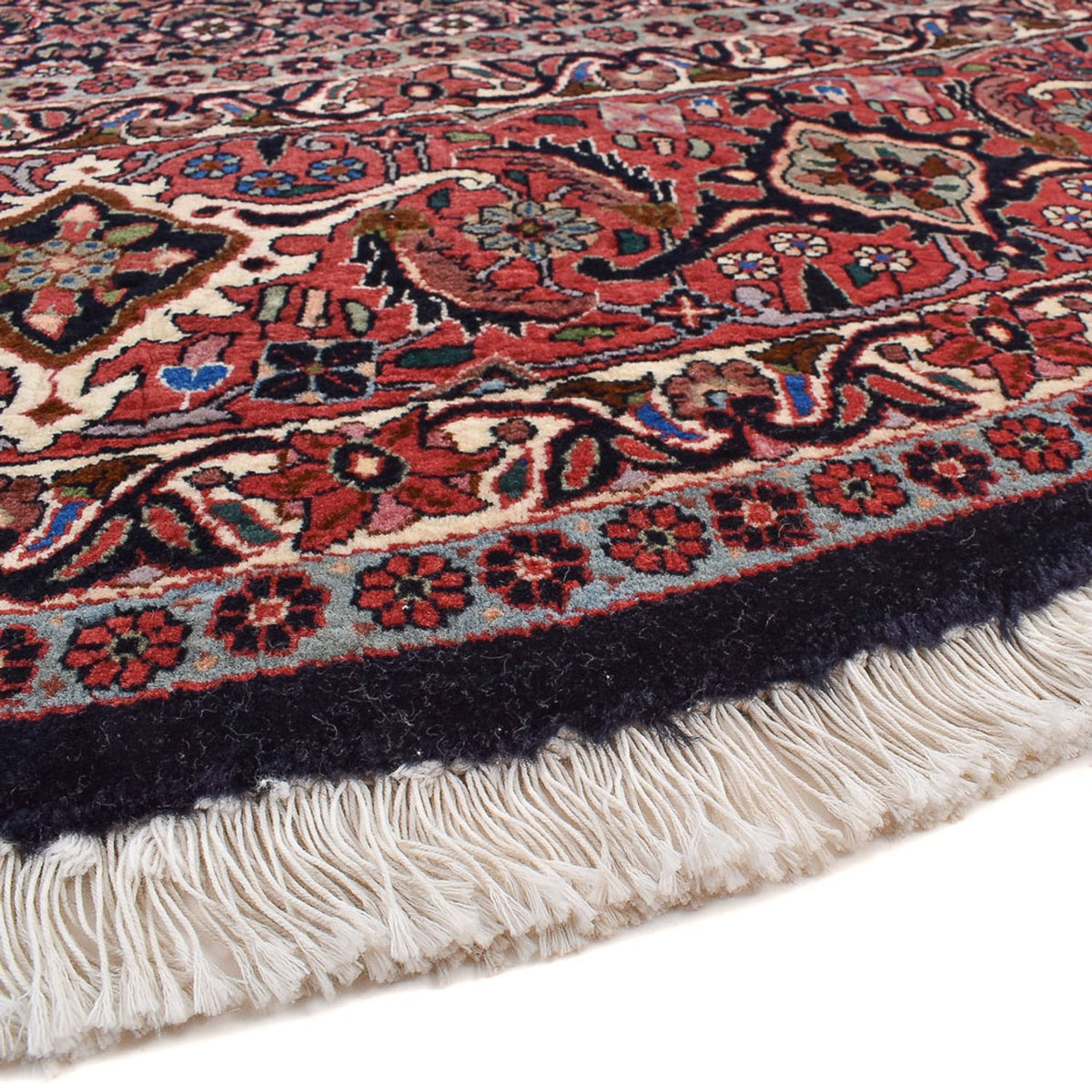 Tapis persan - Bidjar ronde  - 300 x 300 cm - rouge foncé