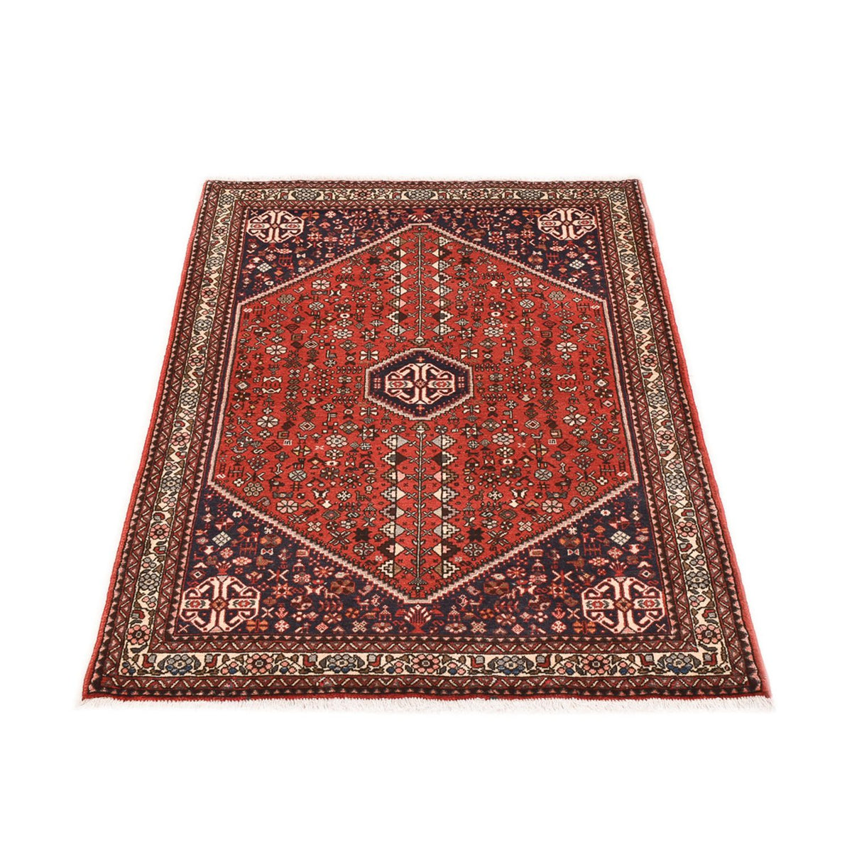 Tapis Gabbeh - Persan Kashkuli - 155 x 104 cm - rouge