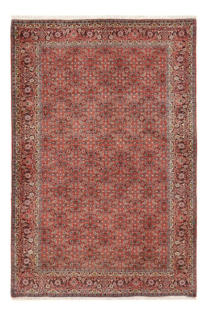 Tapis persan - Bidjar - 195 x 132 cm - rouge foncé