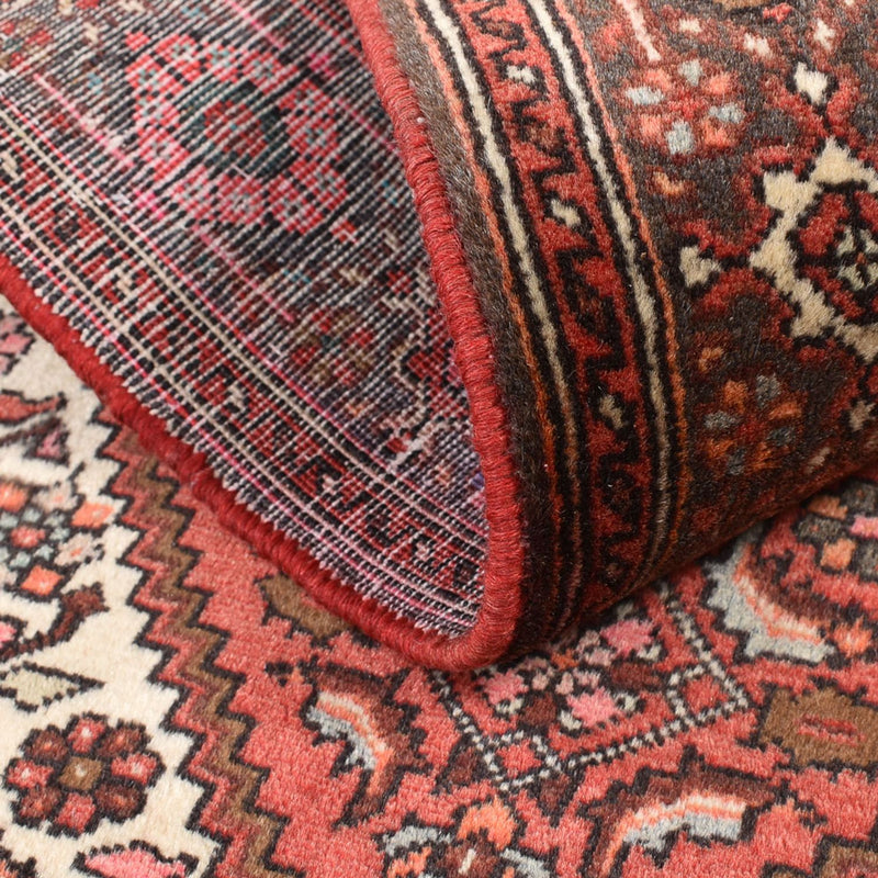 Tapis persan - Bidjar - 138 x 86 cm - rouge clair