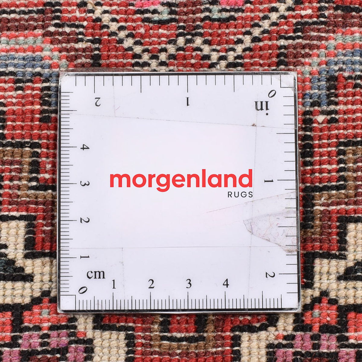 Tapis persan - Bidjar - 138 x 86 cm - rouge clair