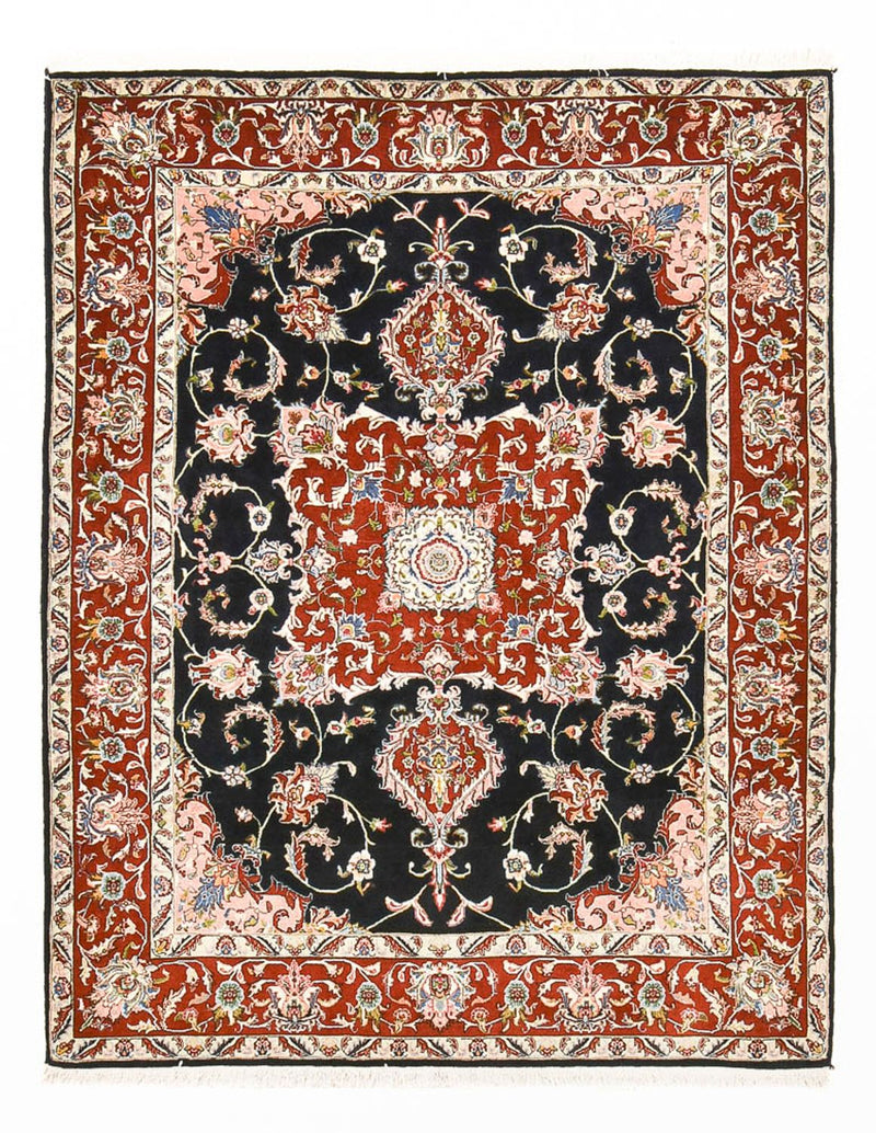 Tapis persan - Ghom - 180 x 140 cm - bleu foncé