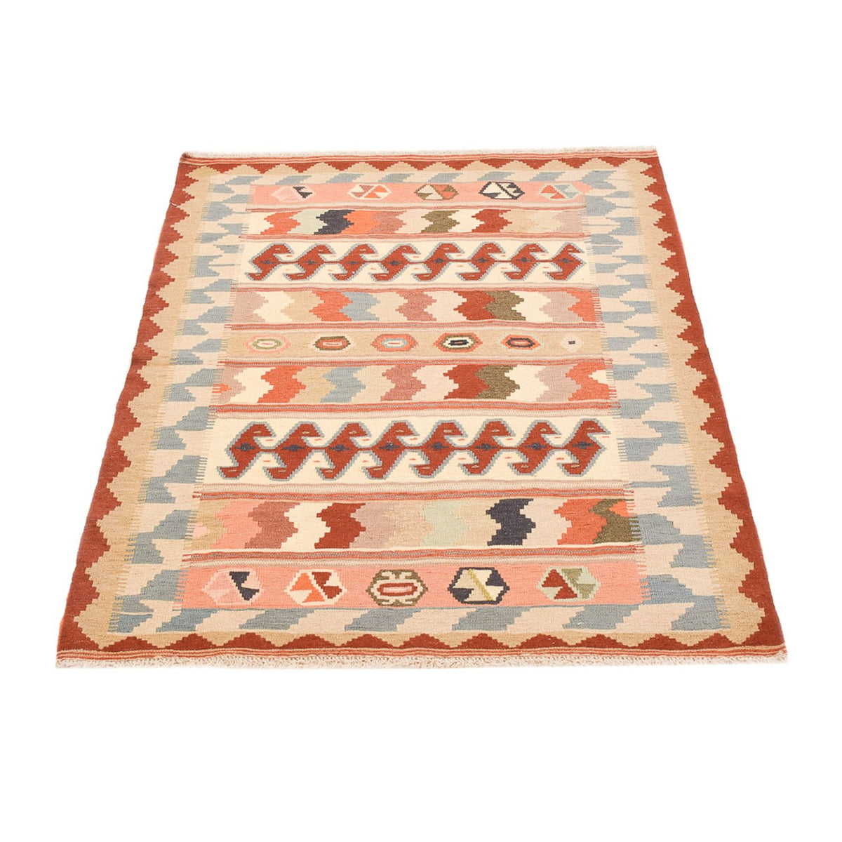 Tapis Kelim - Oriental - 147 x 110 cm - multicolore
