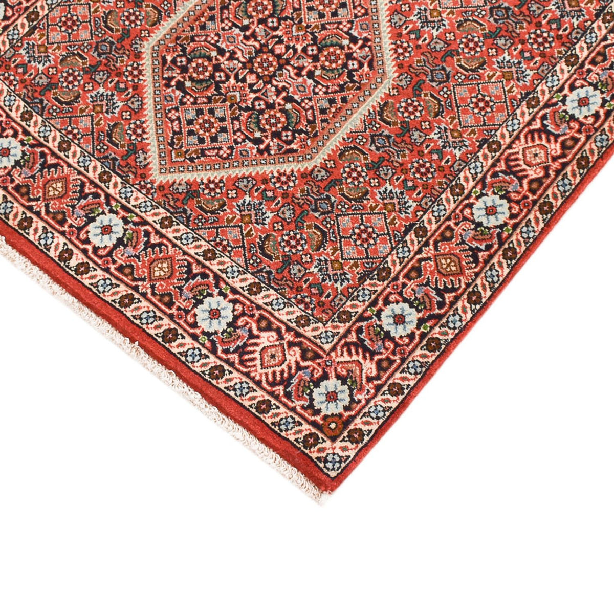 Tapis de couloir Tapis persan - Bidjar - 308 x 77 cm - rouille