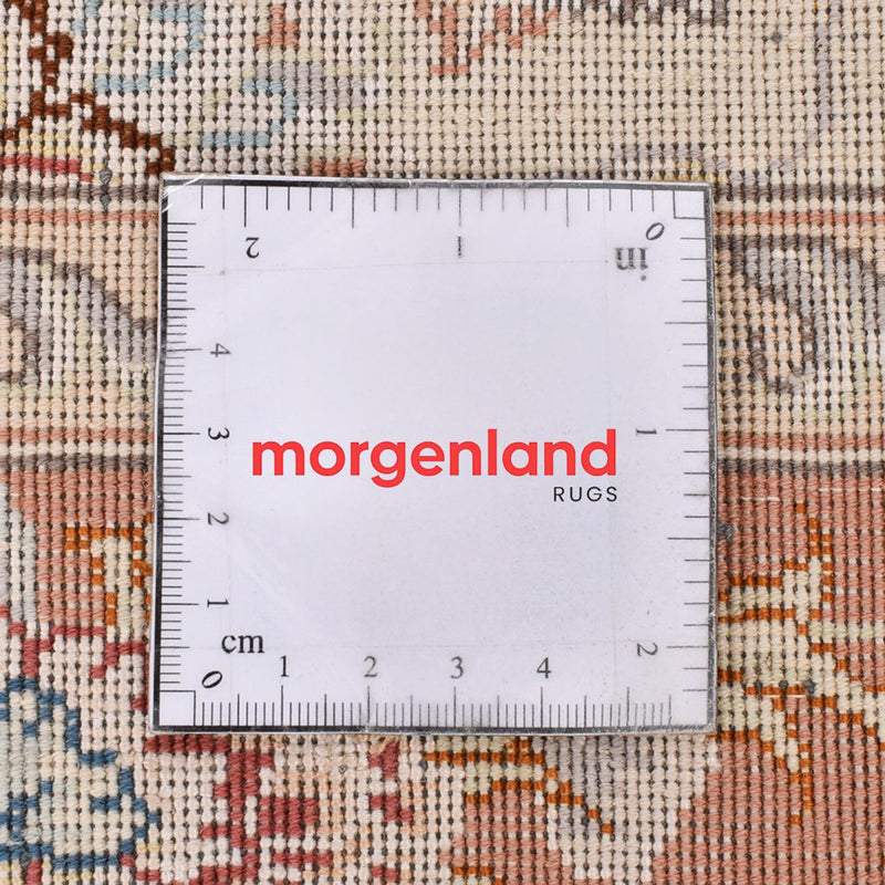 Tapis de couloir Tapis persan - Tabriz - Royal - 372 x 87 cm - beige