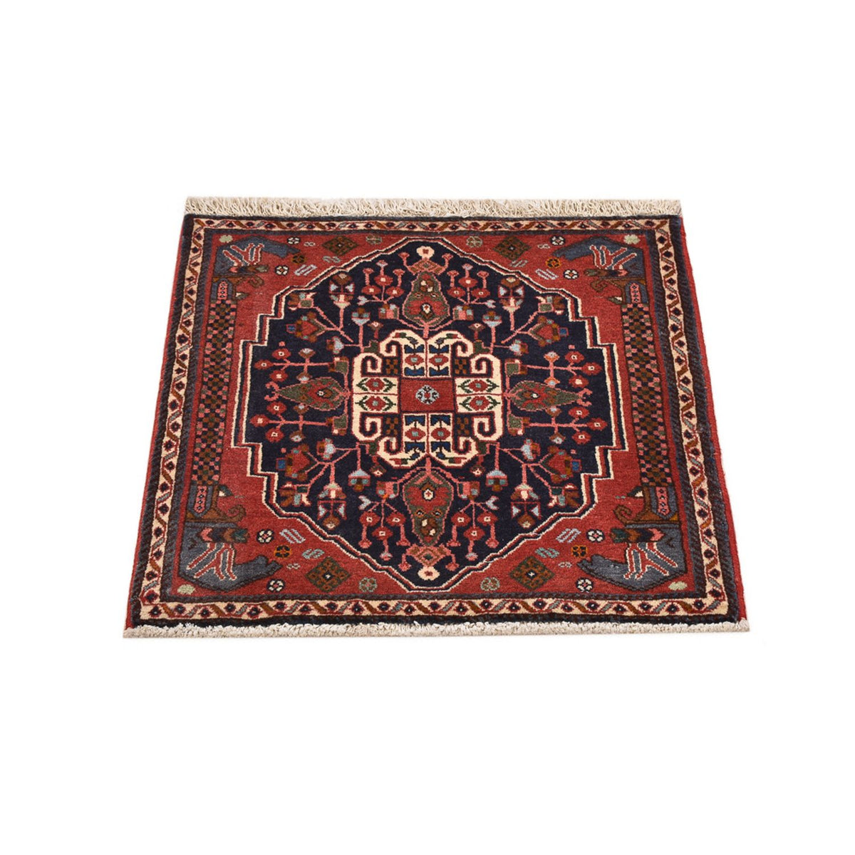Tapis persan - Nomadic - 60 x 35 cm - bleu foncé