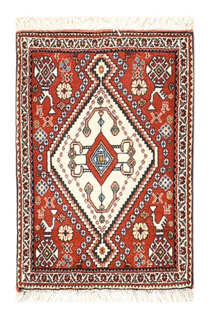 Tapis Gabbeh - Persan Kashkuli - 60 x 35 cm - rouge