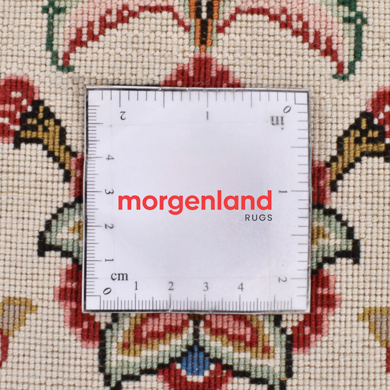 Tapis de couloir Tapis persan - Tabriz - Royal - 301 x 68 cm - beige