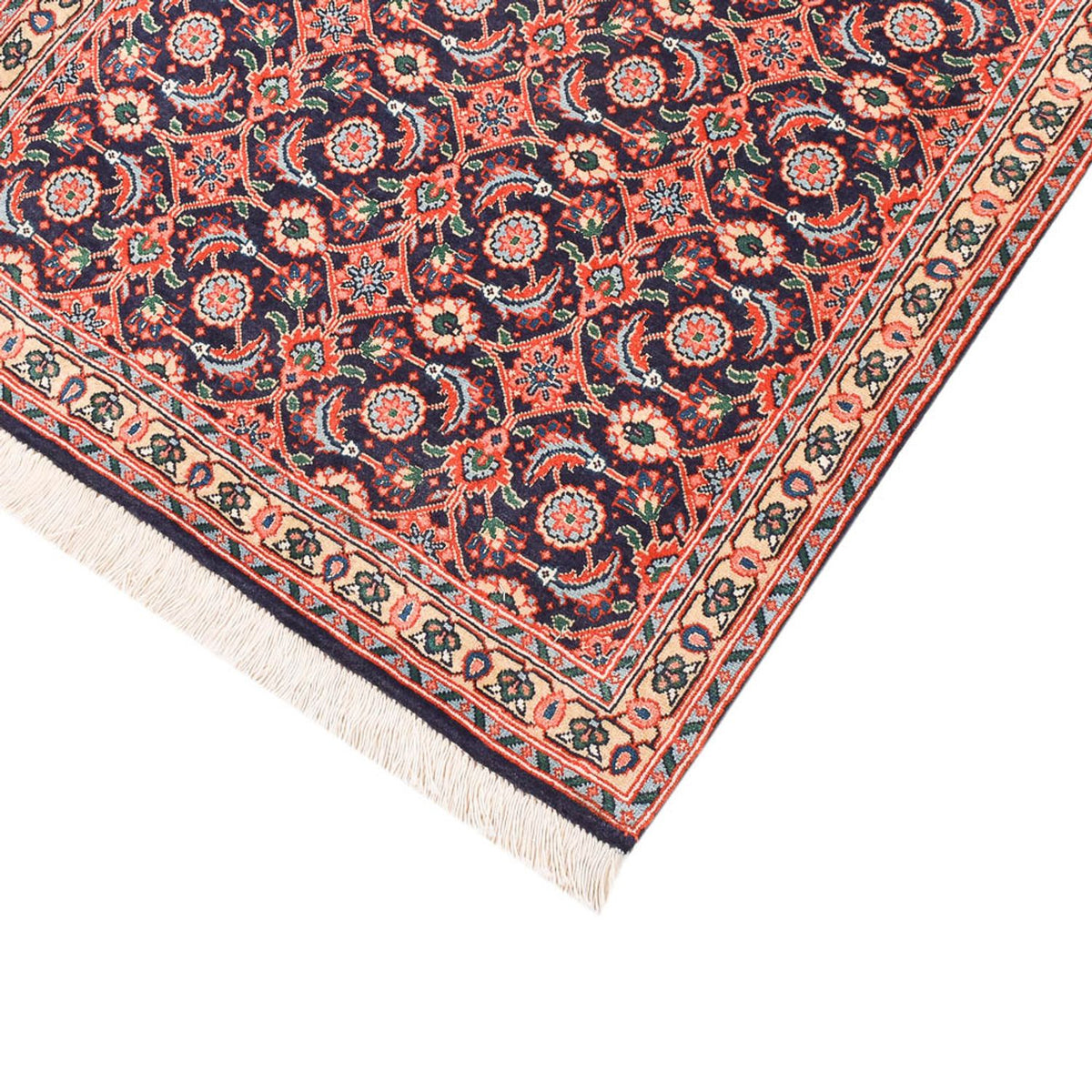 Tapis de couloir Tapis persan - Tabriz - Royal - 192 x 64 cm - rouille