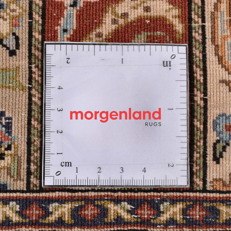 Tapis de couloir Tapis persan - Ghom - Royal - 150 x 51 cm - beige foncé