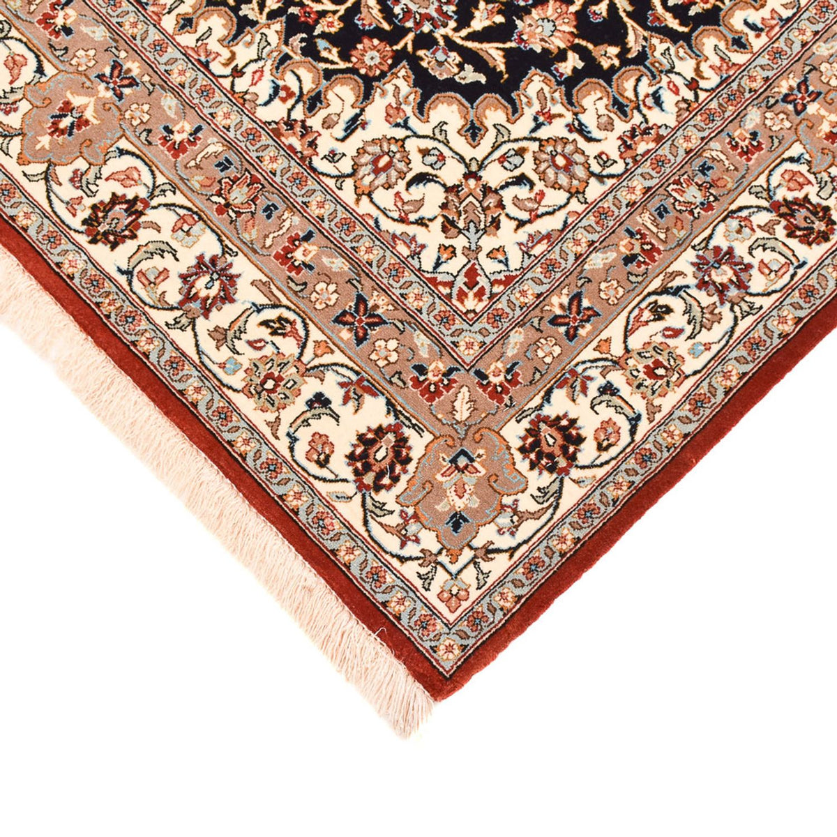Tapis persan - Ghom - Royal - 154 x 103 cm - bleu foncé