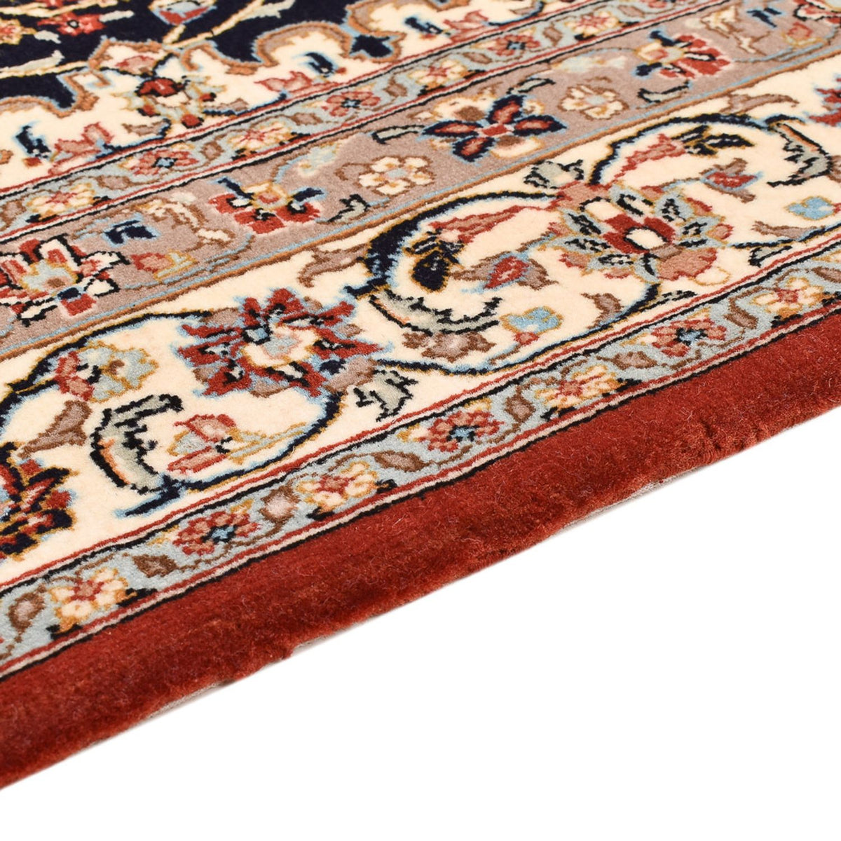 Tapis persan - Ghom - Royal - 154 x 103 cm - bleu foncé