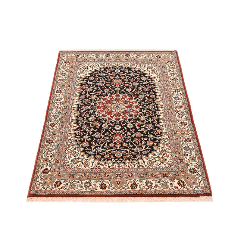 Tapis persan - Ghom - Royal - 154 x 103 cm - bleu foncé