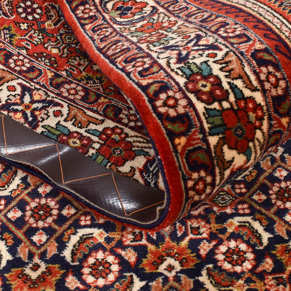 Tapis de couloir Tapis persan - Bidjar - 320 x 84 cm - rouille