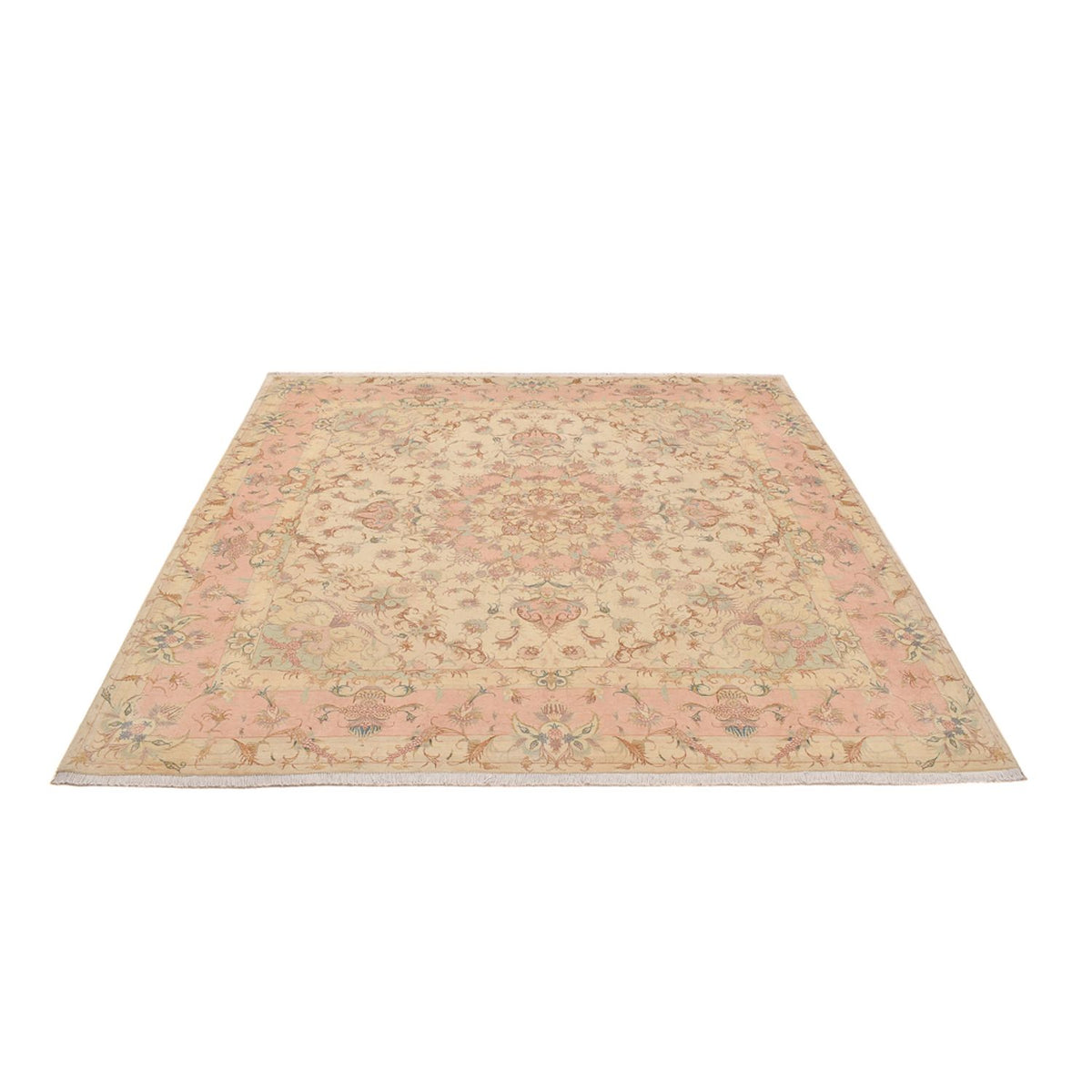 Tapis persan - Tabriz - Royal carré  - 248 x 242 cm - beige clair