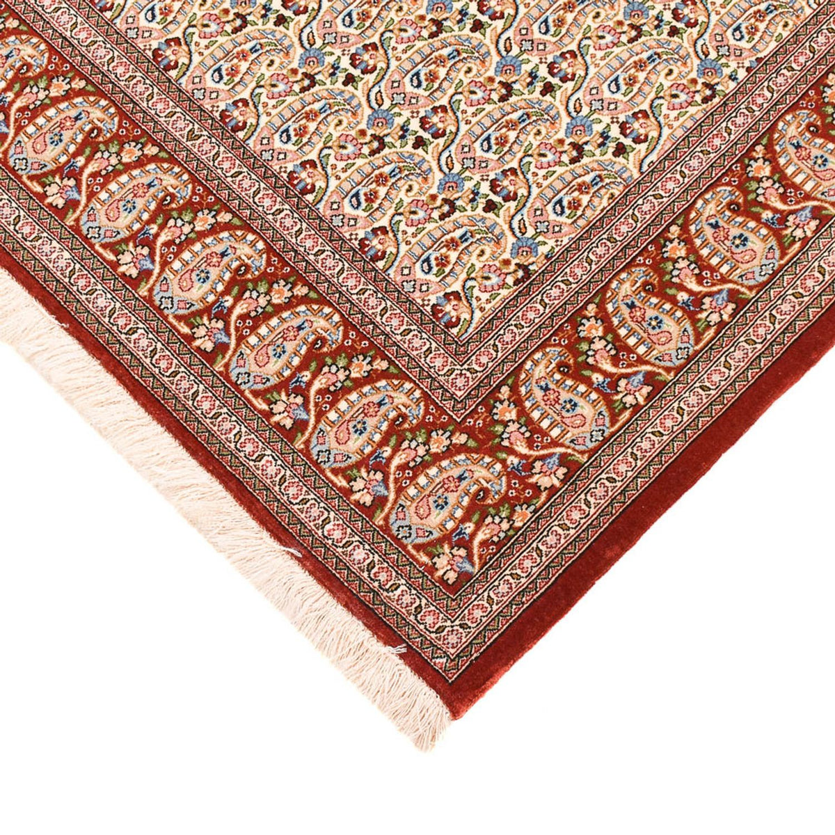 Tapis persan - Ghom - Royal - 154 x 104 cm - rouille