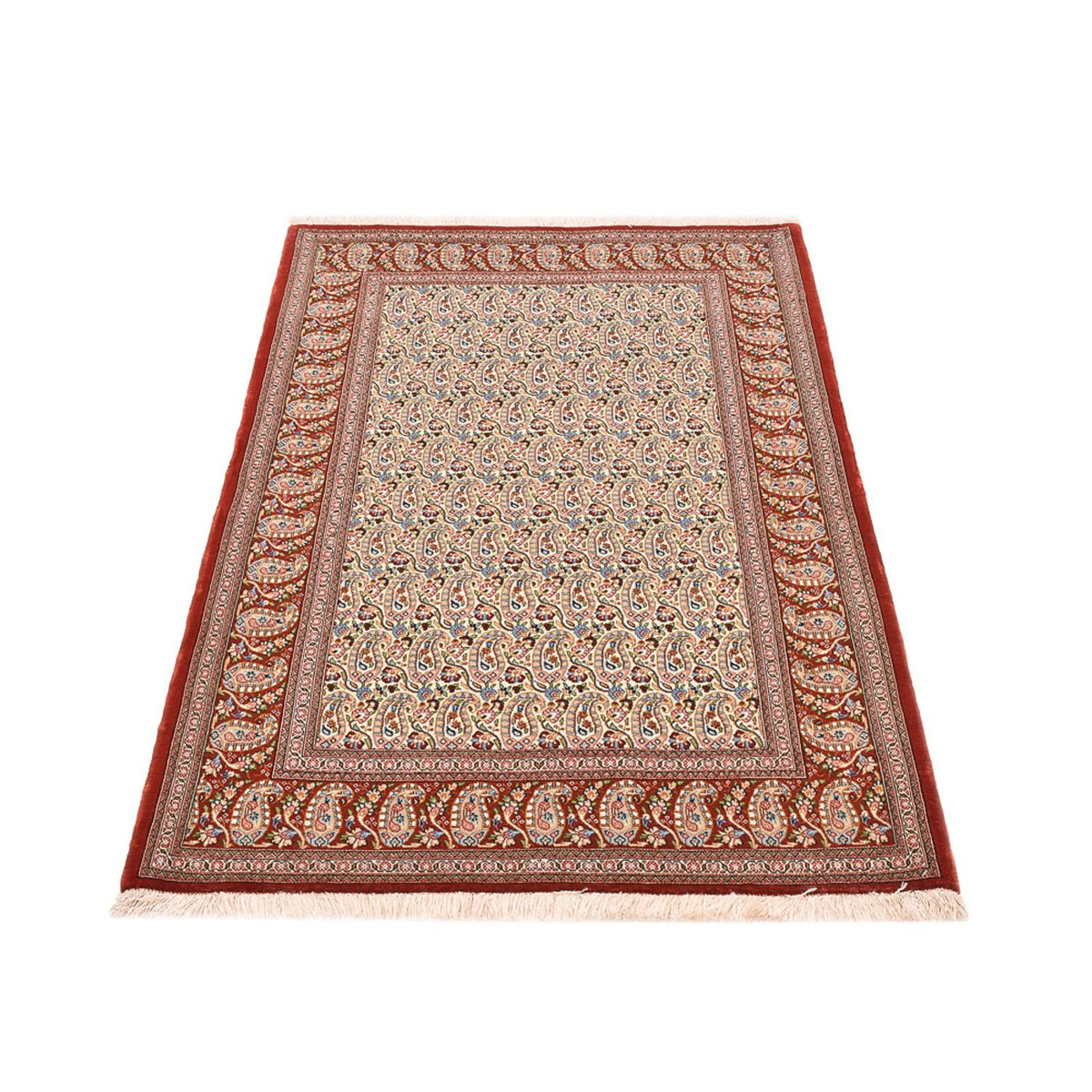 Tapis persan - Ghom - Royal - 154 x 104 cm - rouille