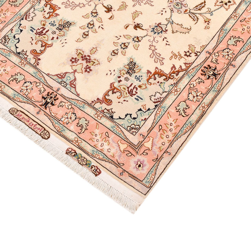 Tapis de couloir Tapis persan - Tabriz - Royal - 210 x 81 cm - beige