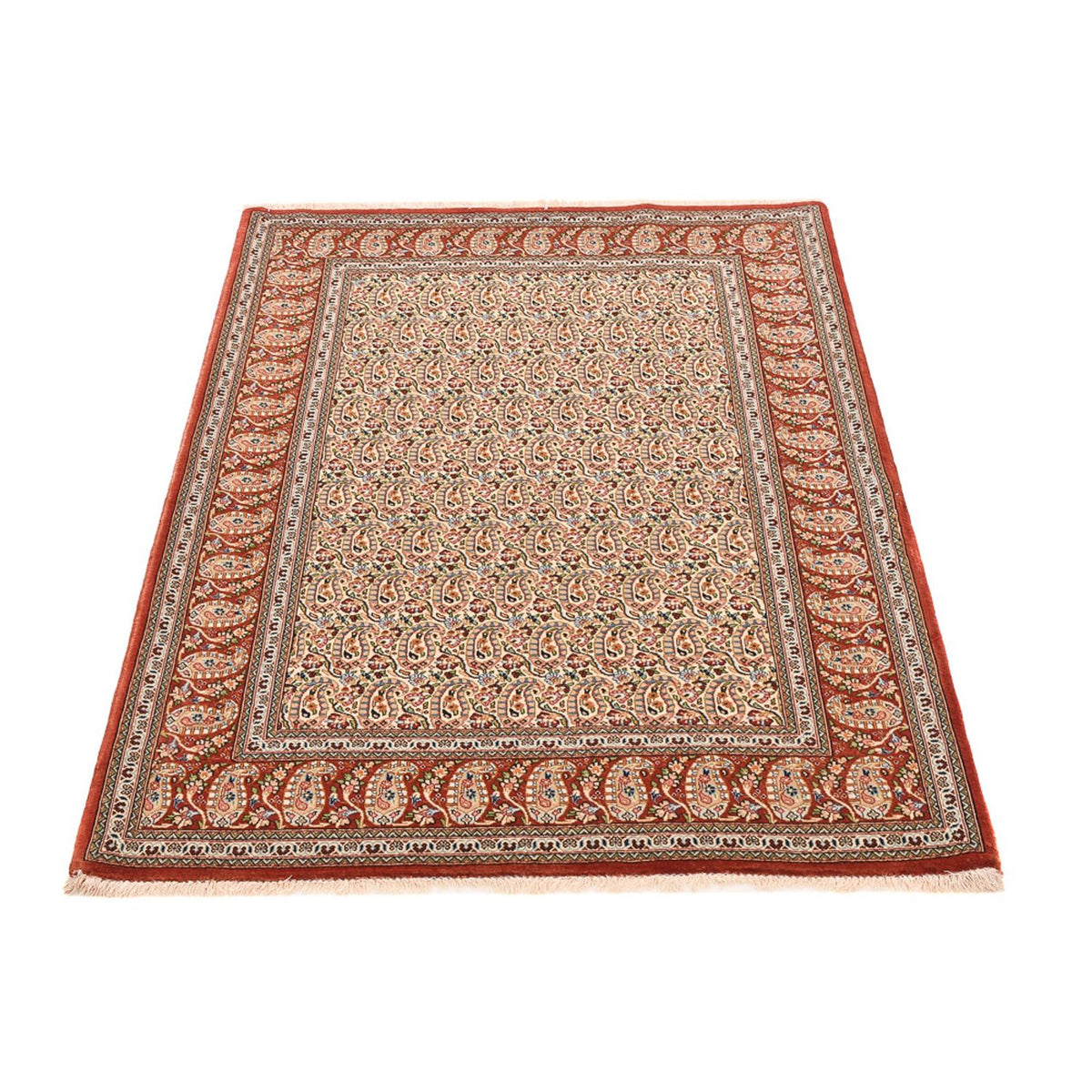 Tapis persan - Ghom - Royal - 150 x 105 cm - beige clair