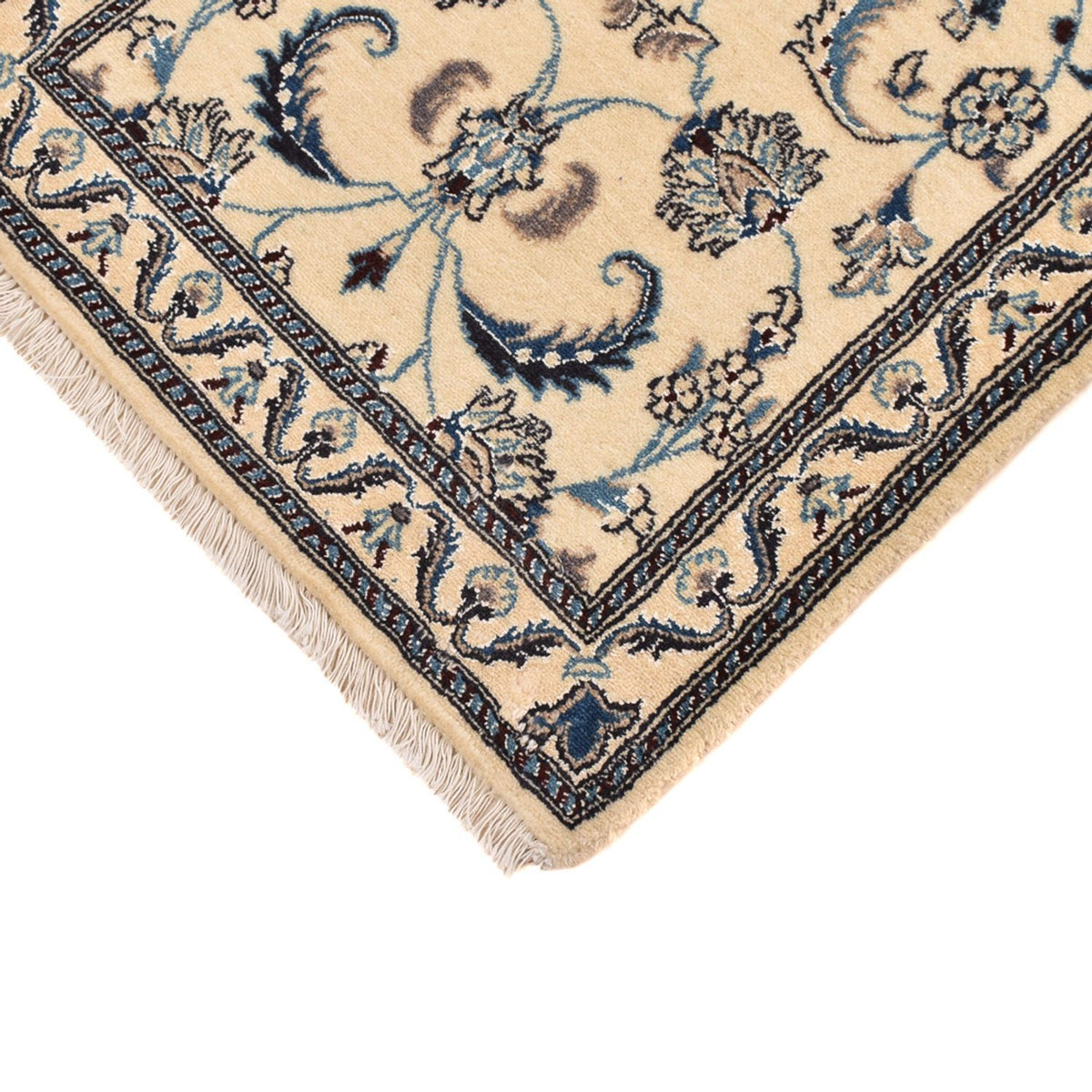 Tapis de couloir Tapis persan - Nain - Royal - 199 x 60 cm - beige