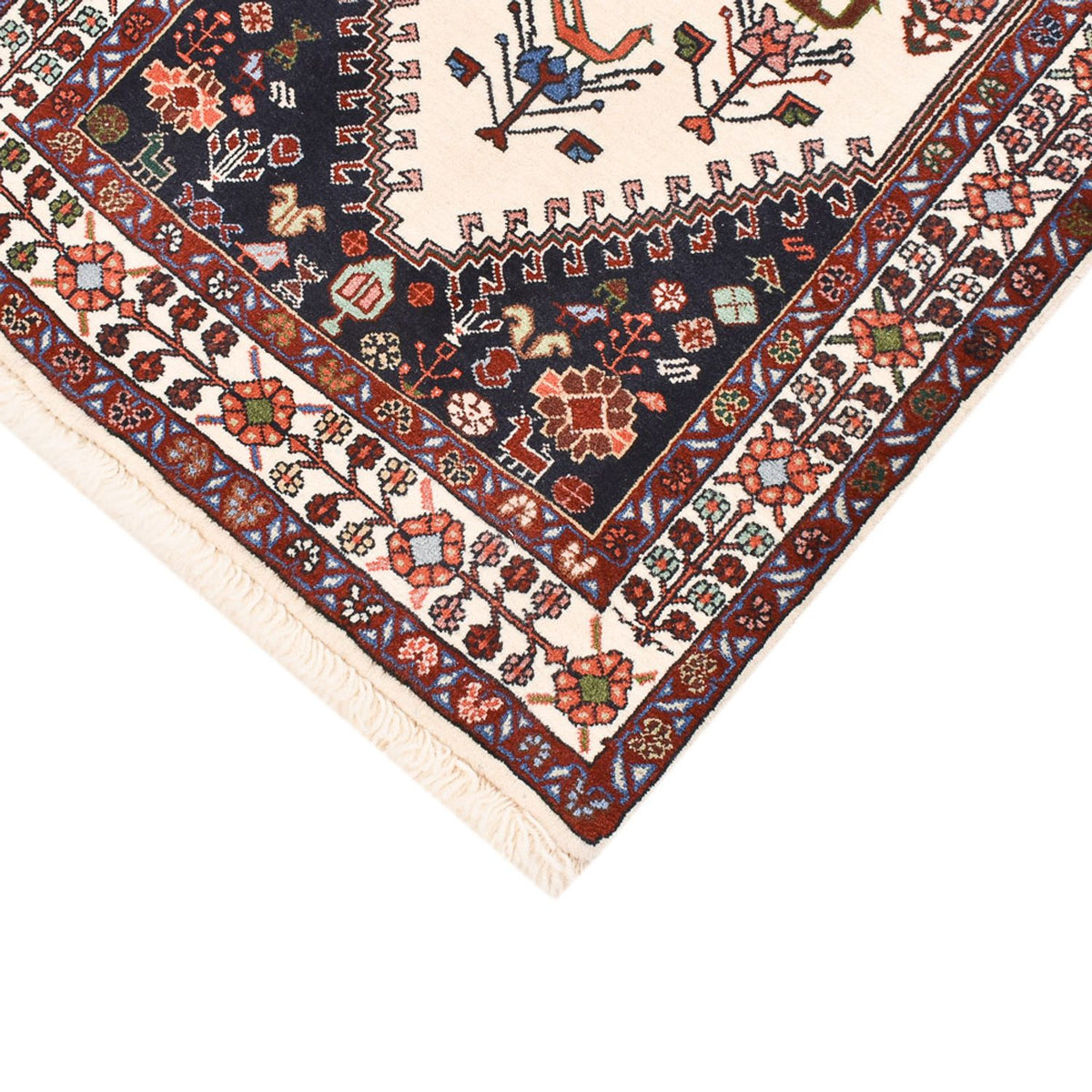 Tapis de couloir Tapis Gabbeh - Persan Kashkuli - 200 x 63 cm - multicolore