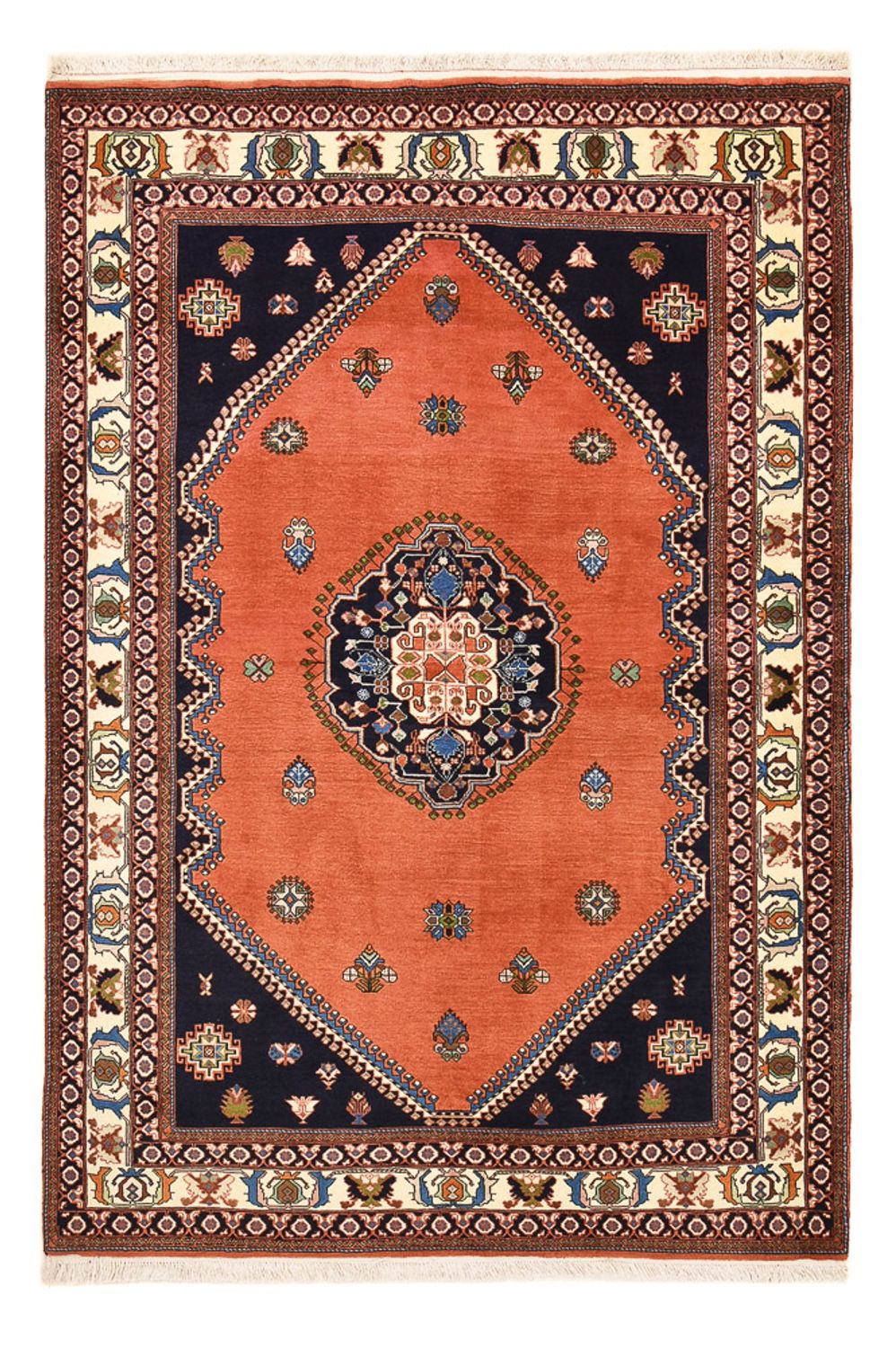 Tapis Gabbeh - Persan Kashkuli - 255 x 163 cm - rouge