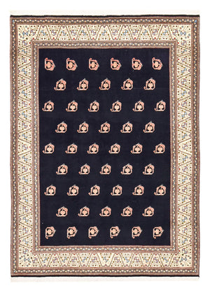 Tapis Gabbeh - Persan Kashkuli - 240 x 175 cm - bleu foncé