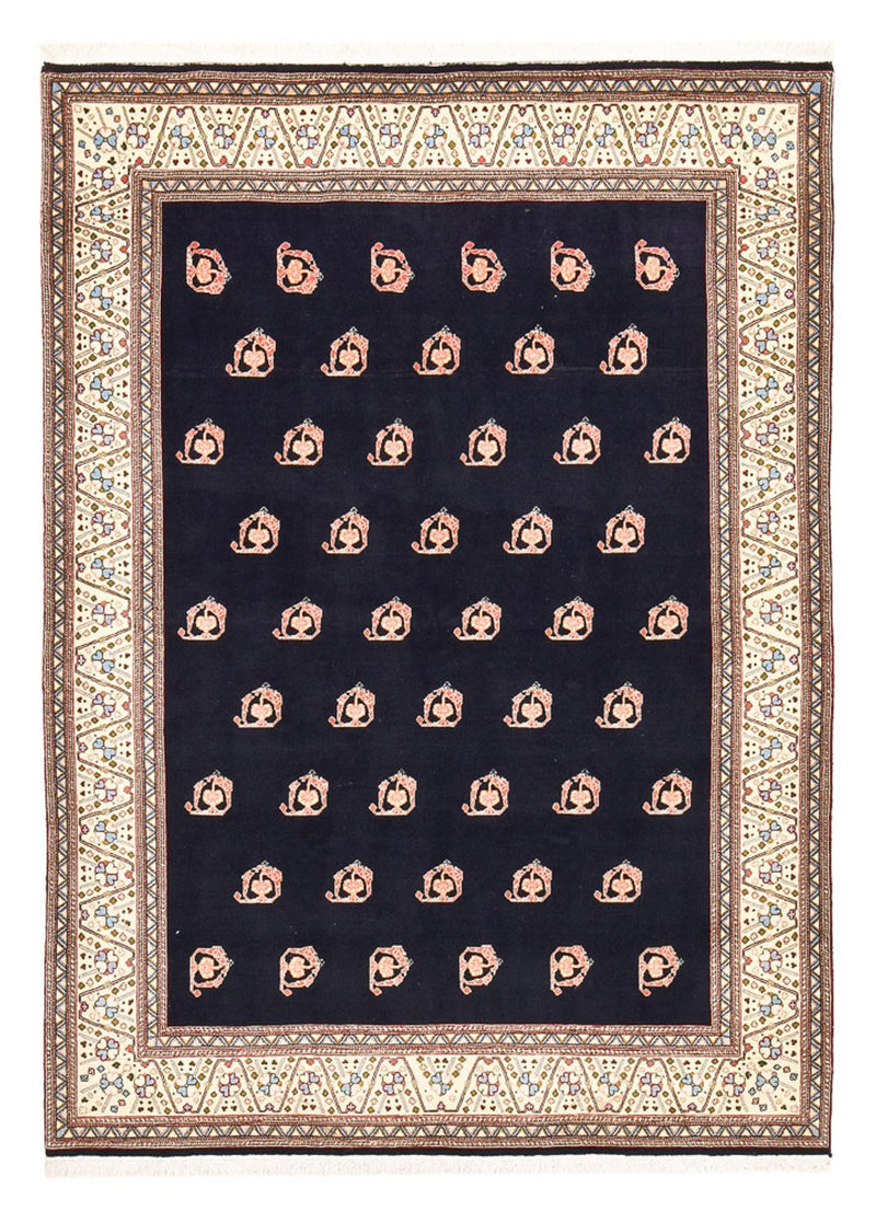 Tapis Gabbeh - Persan Kashkuli - 240 x 175 cm - bleu foncé