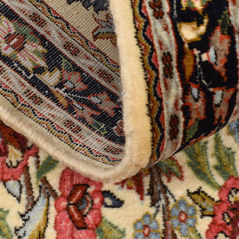 Tapis de couloir Tapis persan - Ghom - Royal - 204 x 57 cm - beige