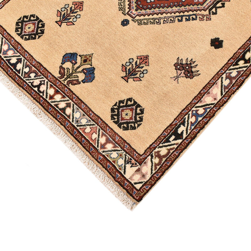 Tapis Gabbeh - Persan Kashkuli - 125 x 80 cm - beige clair