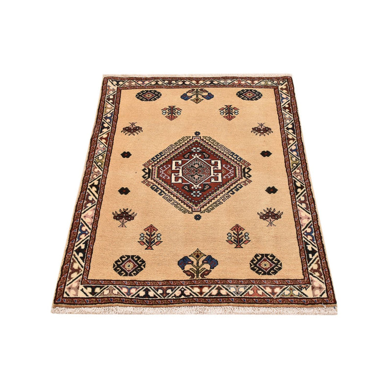 Tapis Gabbeh - Persan Kashkuli - 125 x 80 cm - beige clair
