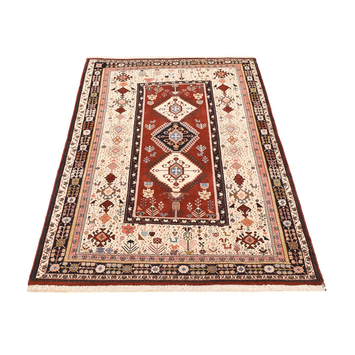 Tapis Gabbeh - Persan Kashkuli - 190 x 133 cm - multicolore