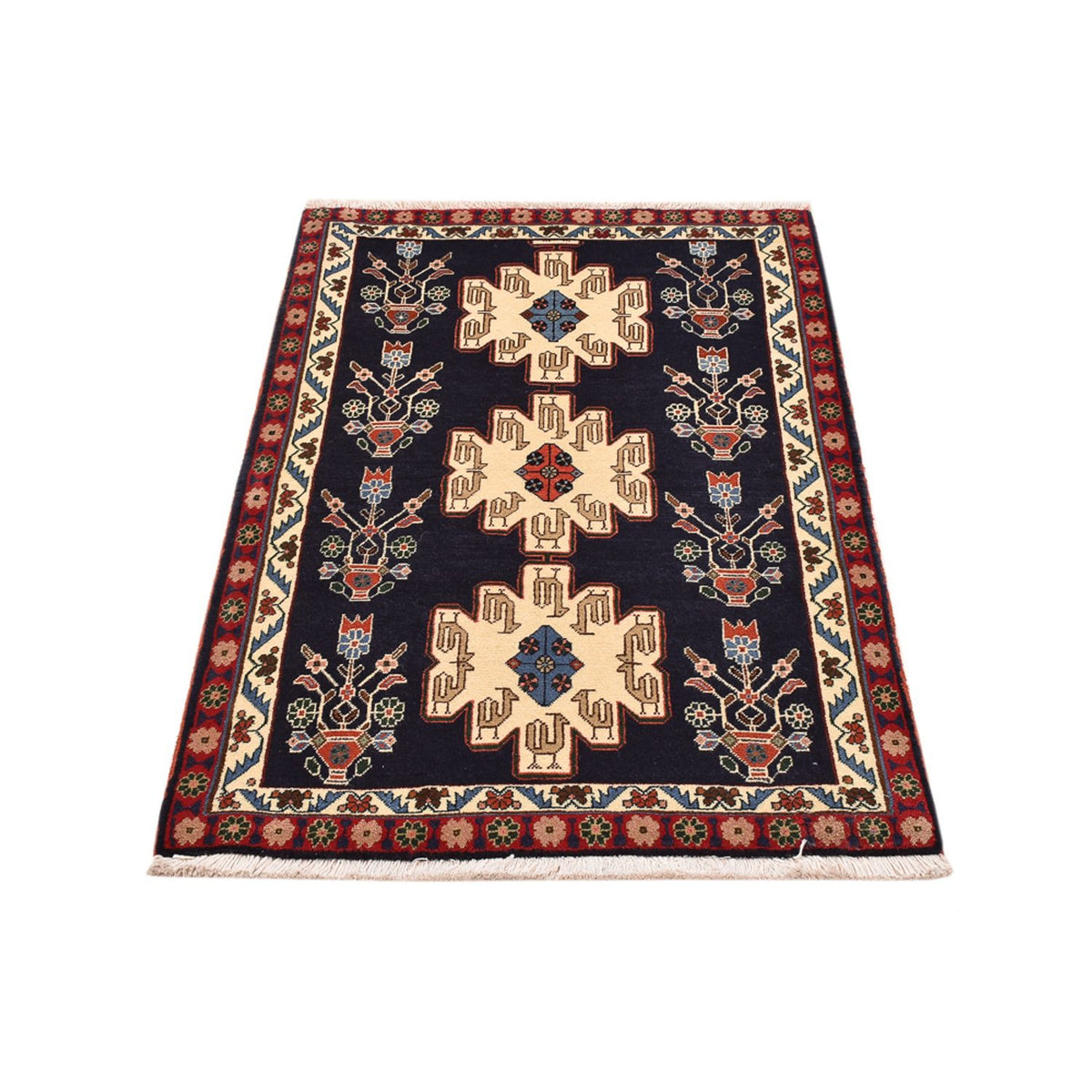 Tapis Gabbeh - Persan Kashkuli - 131 x 83 cm - multicolore