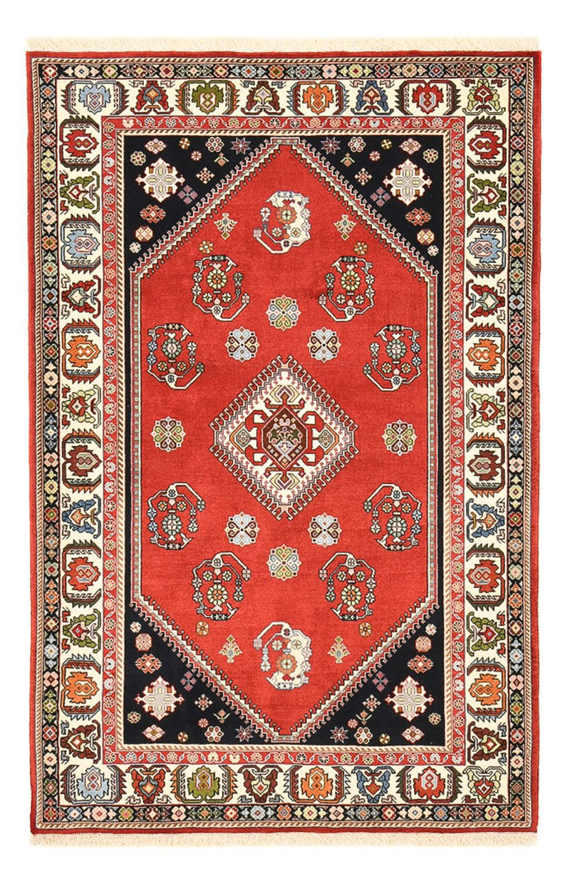 Tapis Gabbeh - Persan Kashkuli - 203 x 124 cm - rouge
