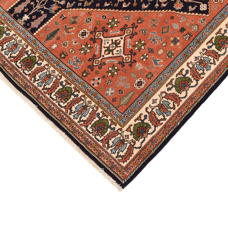 Tapis Gabbeh - Persan Kashkuli - 233 x 169 cm - bleu foncé