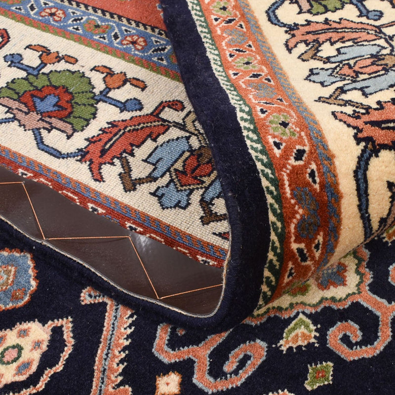 Tapis Gabbeh - Persan Kashkuli - 233 x 169 cm - bleu foncé