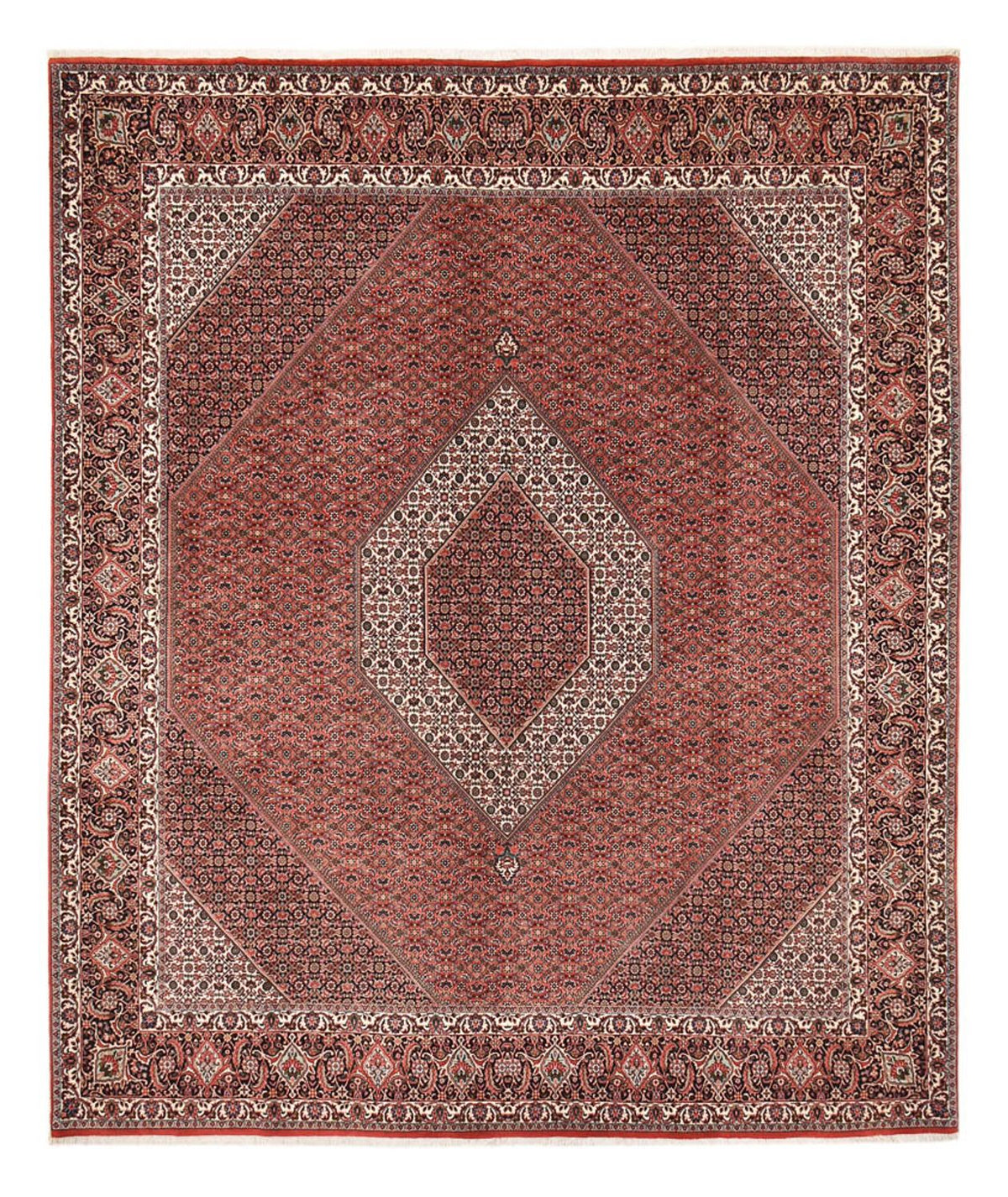 Tapis persan - Bidjar originale - 358 x 302 cm - rouille