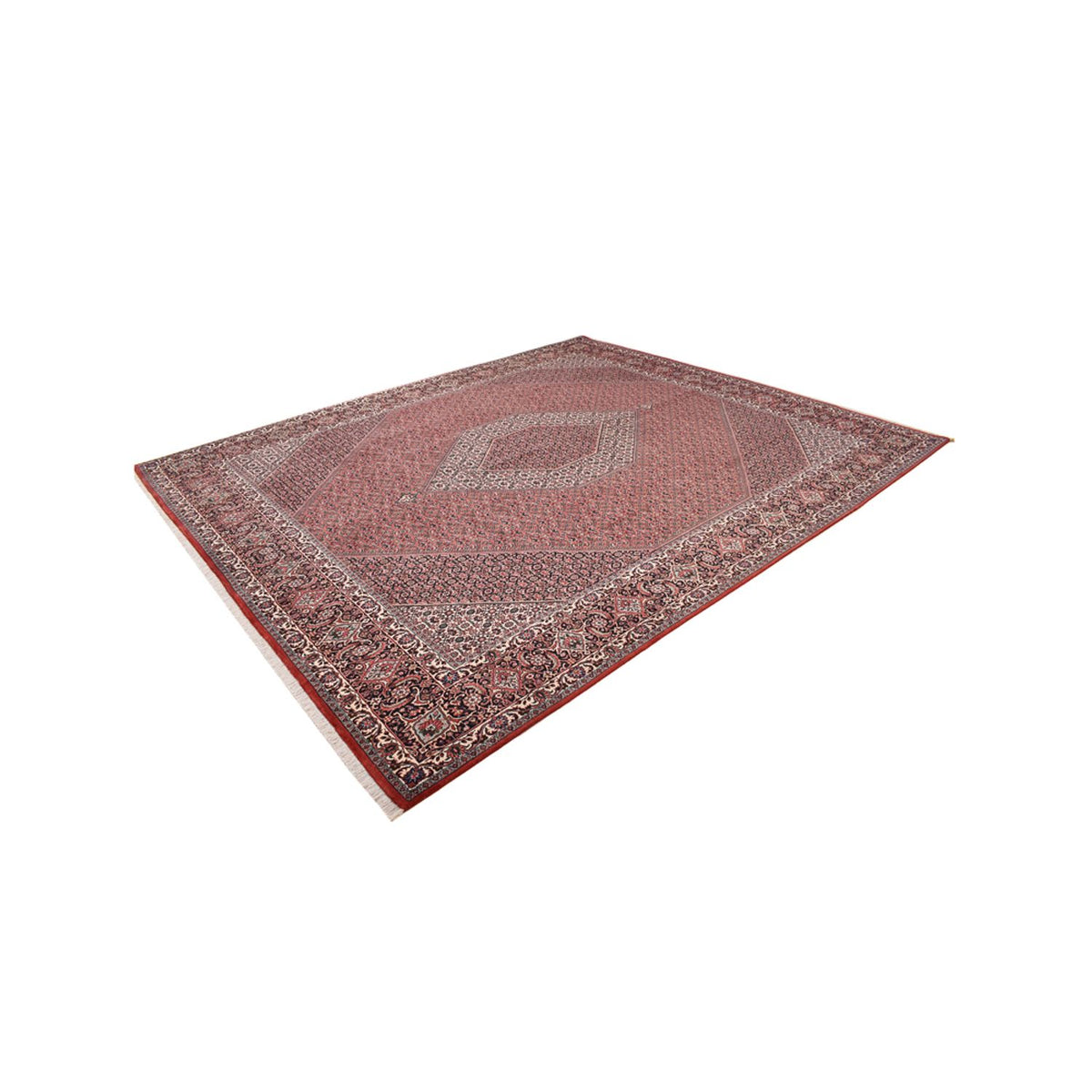 Tapis persan - Bidjar originale - 358 x 302 cm - rouille