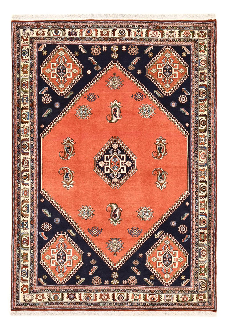 Tapis Gabbeh - Persan Kashkuli - 245 x 168 cm - rouge clair