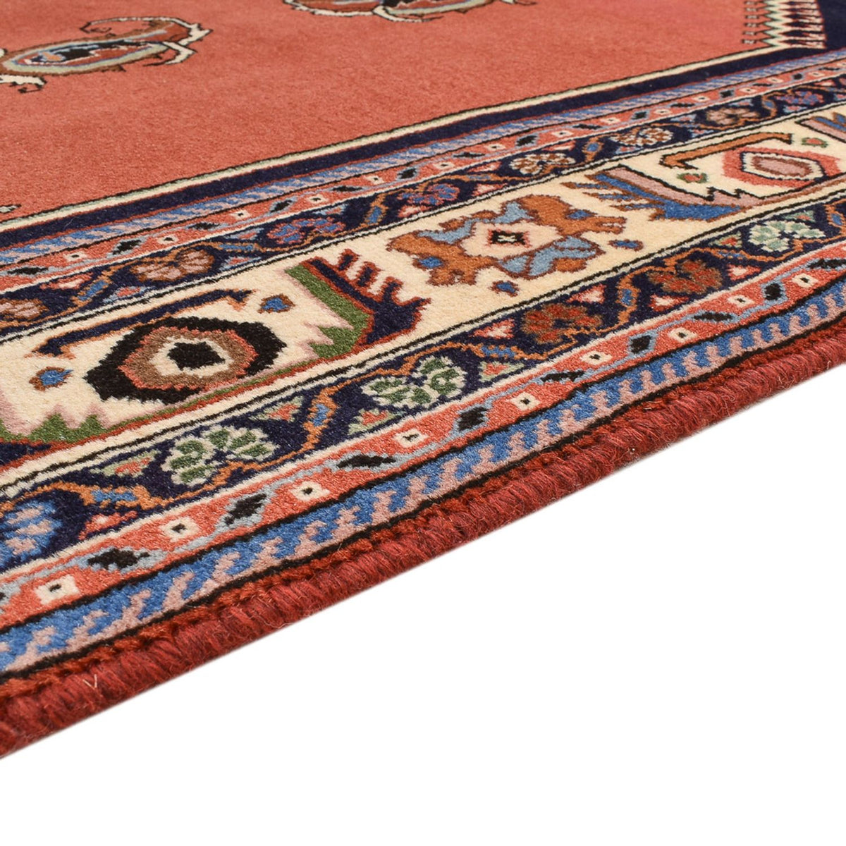 Tapis Gabbeh - Persan Kashkuli - 245 x 168 cm - rouge clair