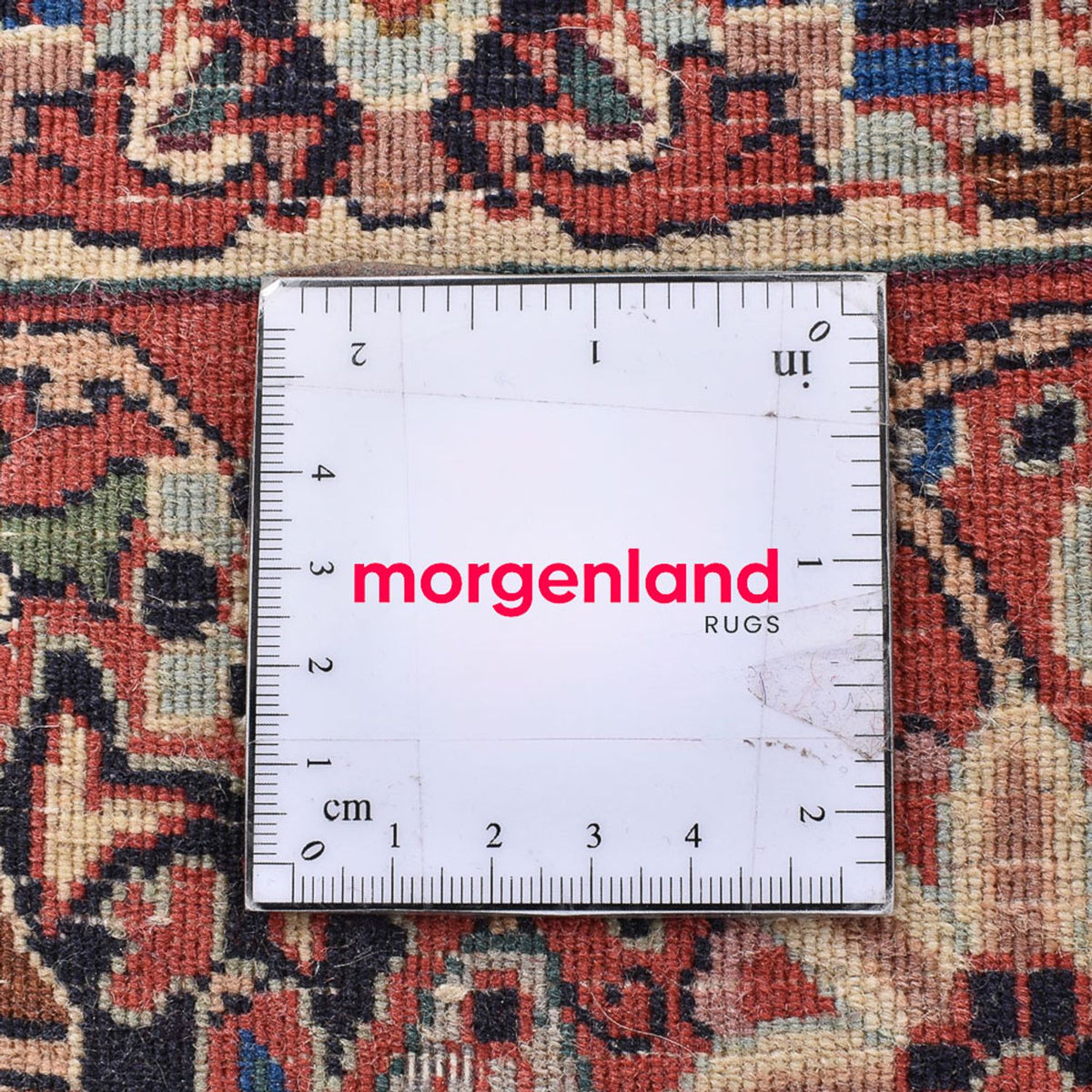 Tapis persan - Bidjar carré - 210 x 210 cm - rouille