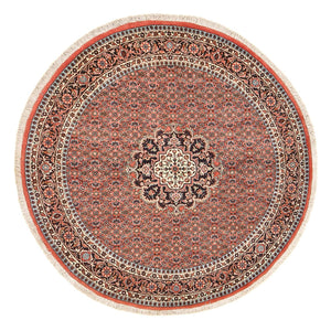 Tapis persan - Bidjar ronde  - 150 x 150 cm - rouge clair