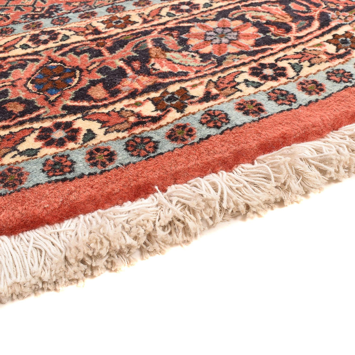 Tapis persan - Bidjar ronde - 150 x 150 cm - rouge clair