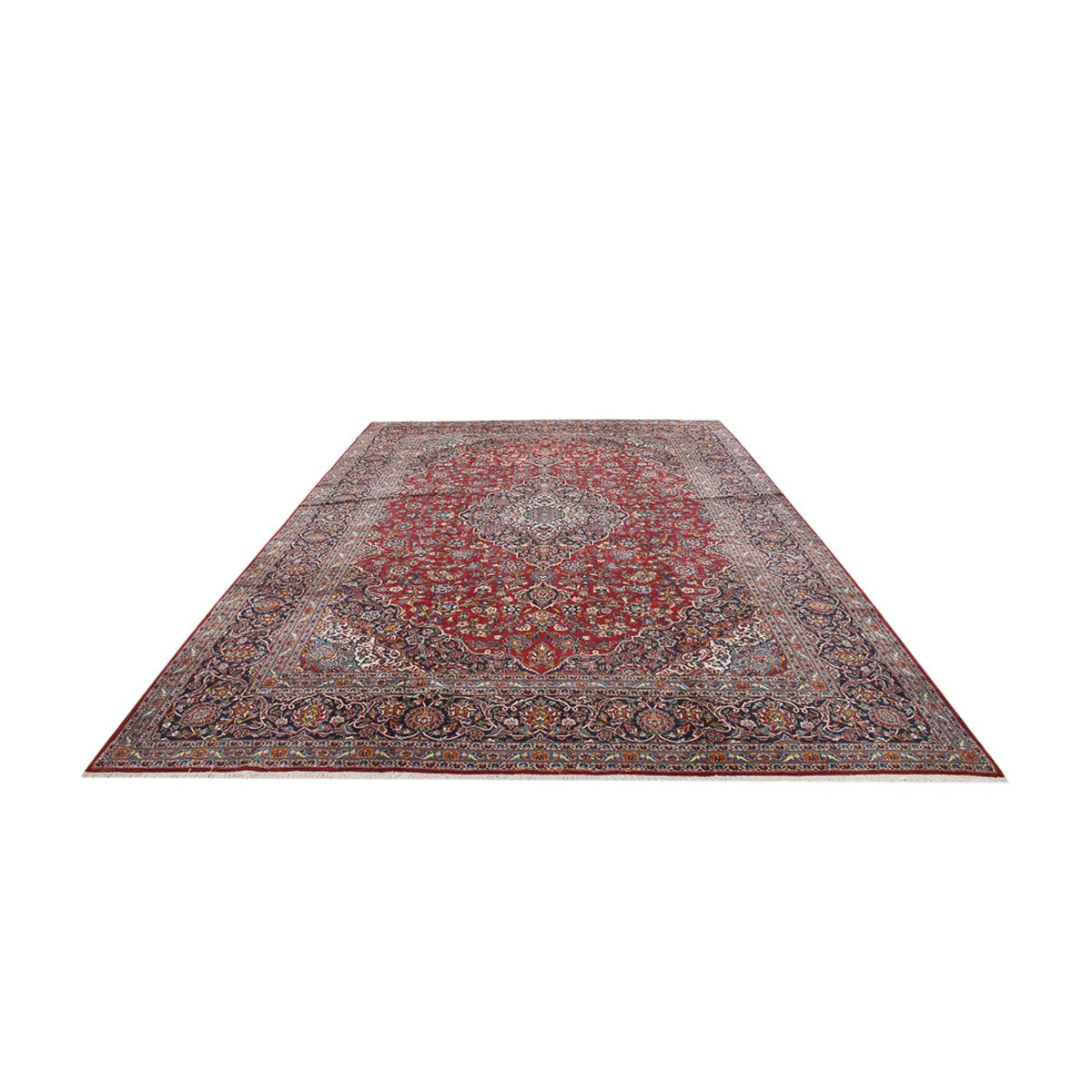 Tapis persan - Keshan - Royal - 452 x 300 cm - rouge